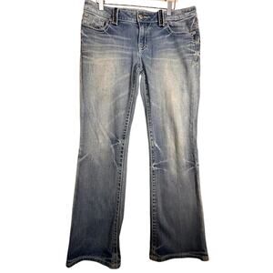 Y2K Style Miss Me Women’s Jeans M Series Sz 30 Boot Cut Blue Western Bling Flare